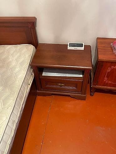 Taxta çarpayı dəsti - Material: massiv ağacdan hazırlanmış çarpayı — 6
