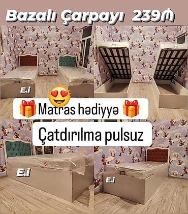 su cəni 3 ton: Yeni, Təknəfərlik çarpayı, Bazalı, Matras ilə, Siyirməsiz — 1