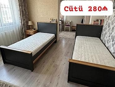 kiraye stol stul: Endirim edildi ‼️‼️ *2 ədəd çarpayı təcili satılır* Baha alınıb, çox — 1