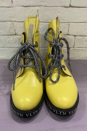 qadın çəkmə: Çəkmə, Ölçü: 38, rəng - Sarı, Yeni — 1