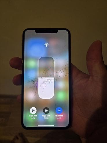 iphone xs max ağ: IPhone Xs, 256 GB, Qızılı, Qırıq — 7