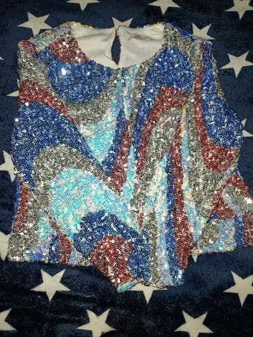 женские кроссовки для бега: Payetli qadın bluzu - Brend: Lover - Ölçü: 42 (etiketdə göstərilib) - — 3