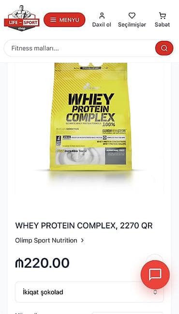 Məhsul: Olimp Sport Nutrition Whey Protein Complex 100% Çəki: 2270 q — 1