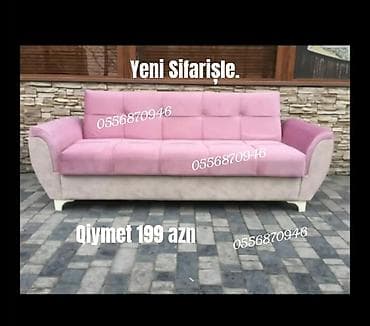 embawood stul: Divan, Yeni, Açılan, Bazalı, Vеlur parça, Ödənişli çatdırılma — 5