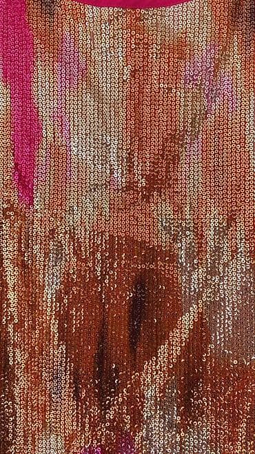 off white duks: Məhsul: Payetli qısaqoll bluz • Dizayn: Ön hissəsi tam payetlidir — 6