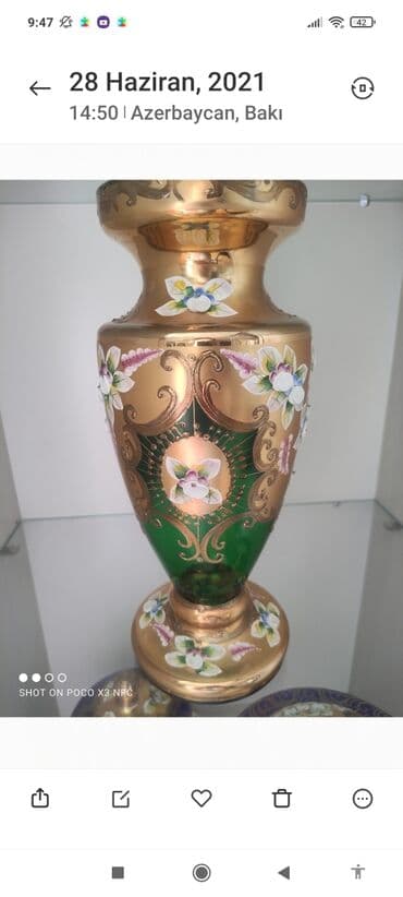 dekorativ gullər: Bagema guldan qedimidir orginal 60 manat — 1