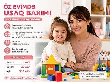 Dayə, Qalmaq şərti ilə, 35 yaş, 5 ildən artıq təcrübə
