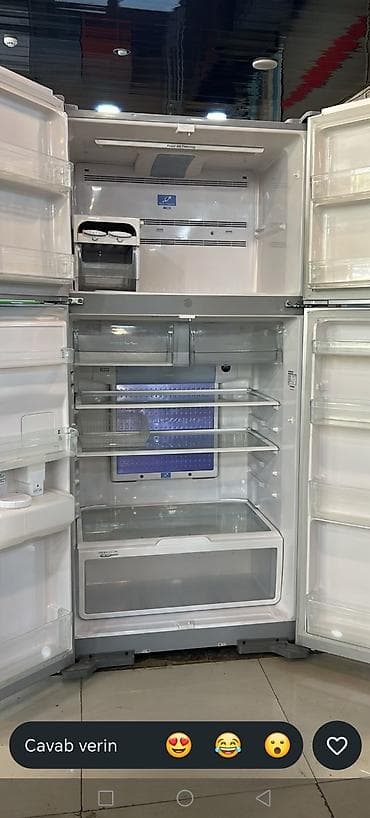 soyducu gence: Hitachi dörd qapılı No Frost soyuducu - Korpus: paslanmaz polad — 2