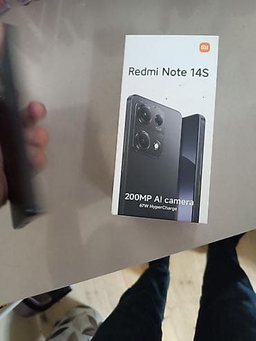 Xiaomi Redmi Note 14S 8/256 – qutu və cihaz şəkillərdə. salam cihazda