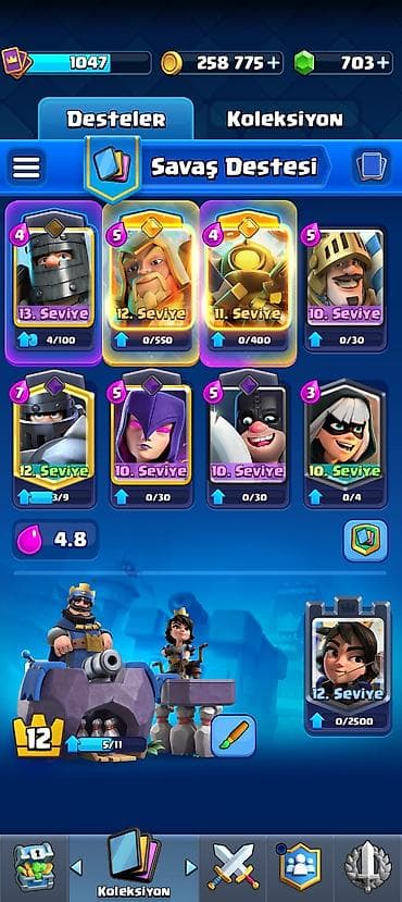 clash royale: Clash Royale oyun hesabı - Arena: 16 (Celladın Mutfăğı), 5500+ kupa - — 2