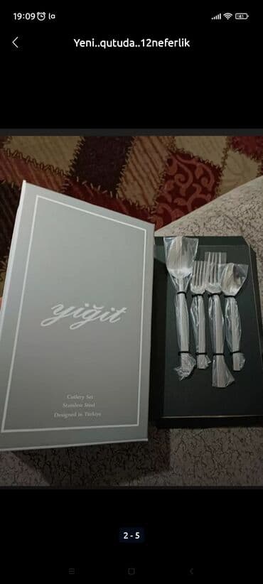 metbex krantlari: Yigit firmasi
yeni qutuda
cemi 60parca
12 neferlik — 2