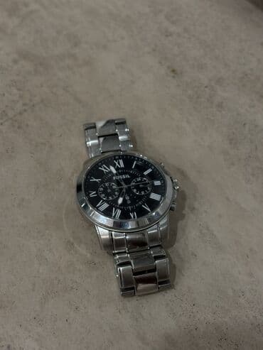 orginal saat: Qol saatı, Fossil, rəng - Gümüşü — 1