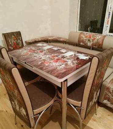 açılıb yığılan stollar: ✔️Türk istehsalı🇹🇷 *Kuxna üçün stol stul dəsti* 2 stul açılan masa — 7