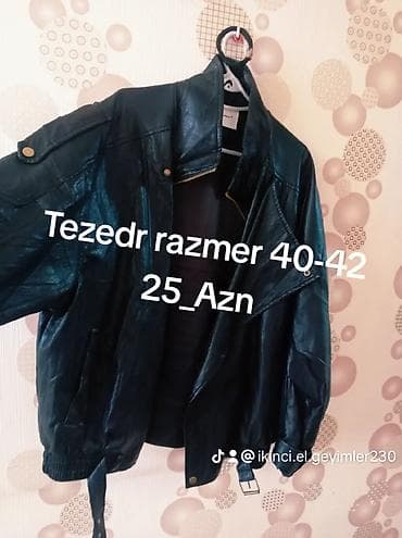 Dəri kurtka, Bershka, XL