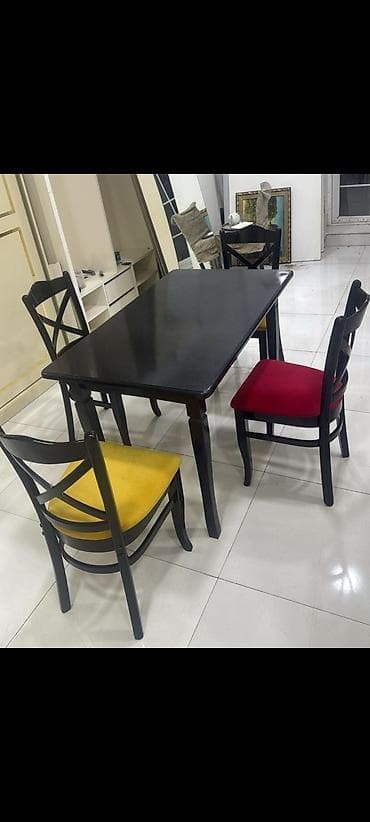 Qonaq otağı üçün, İşlənmiş, 4 stul