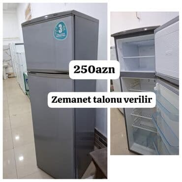 soyuducu qiymetleri 2022: İki qapılı soyuducular 1) Gümüş rəngli model - Üst kamera – — 1