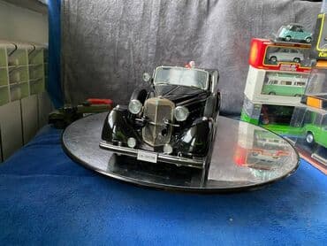 metbex tavan modelleri: Коллекционная модель Mercedes-Benz 770K Pullman W150 Black 1938 Road — 16