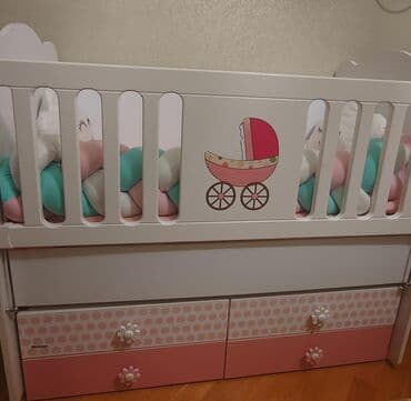 iki qız şəkilləri: Qız üçün, Dördbucaq, Beşik, Dəst ilə, Matrassız, Yellənmə mexanizmsiz — 1