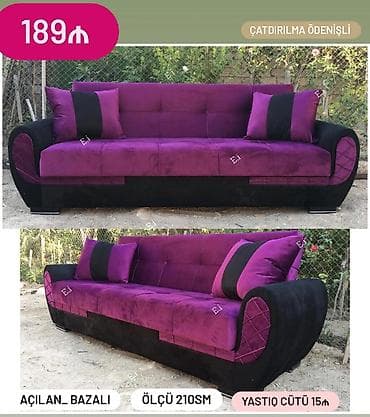 Divan, Açılan, Bazalı, Vеlur parça, Ödənişli çatdırılma