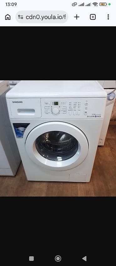 Paltaryuyan maşın Samsung, 6 kq, İşlənmiş, Avtomat, Qurutma var, Kredit yoxdur, Ünvandan götürmə, Pulsuz çatdırılma, Ödənişli çatdırılma