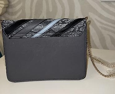 komputer çantası: Zəncirli çiyin çantası - Dizayn: Ön hissədə diaqonal zolaqlar – açıq — 2