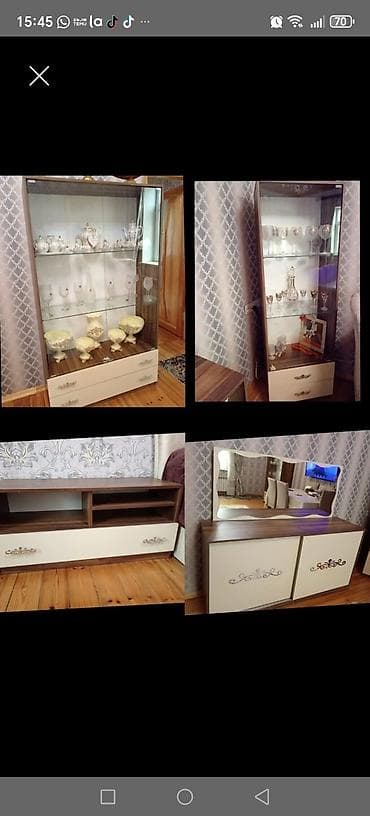 Qablarda içində qonaq dəstləri satılır Qonaq otağı mebel dəsti