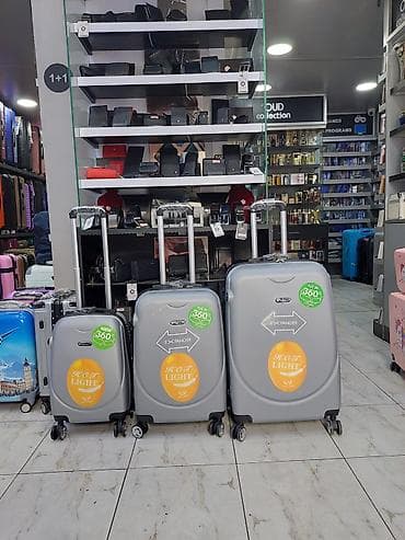 Çamadanlar: Yüngül və dayanıqlı sərnişin çamadanları dəsti - Material: sərt — 1