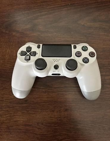 oyun rol seti: PC üçün Bluetooth DualShock 4 simsiz oyun pulti (ağ rəng) Ela — 1