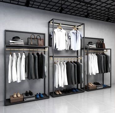 открытая вешалка для одежды: Açıq dolab vitrini, Yeni, Pulsuz çatdırılma — 19