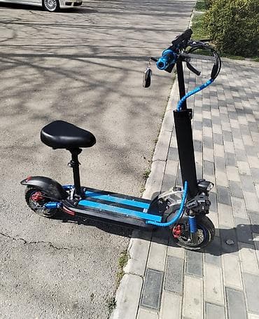 samokat scooter: Elektrik skuter – oturacaqlı, güclü amortizatorlu model — 1
