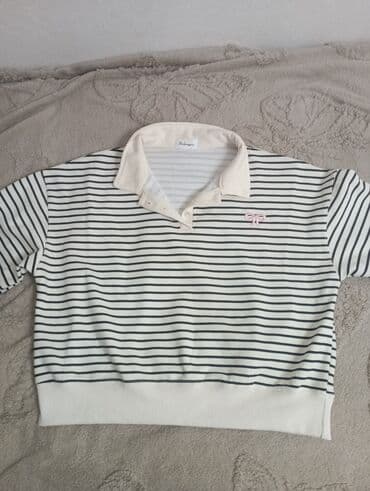 hind geyimləri: Zolaqlı polo sviter - Brend: Shishangyizu (etiket üzərində) - Rəng — 5