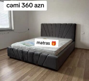 Çarpayılar: Yeni, İkinəfərlik çarpayı, Bazasız, Matras ilə, Siyirməsiz, Azərbaycan — 1
