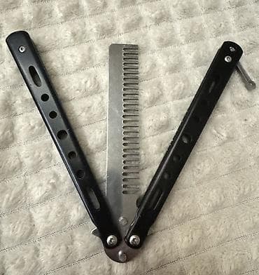 Balison tipli qatlanan daraq - Tip: Kəpənək (balisong) mexanizmli — 1