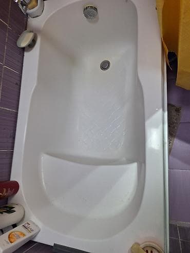 hamam peçi: Akril vanna - Material: yüksək keyfiyyətli akril - Forma: düzbucaqlı — 2