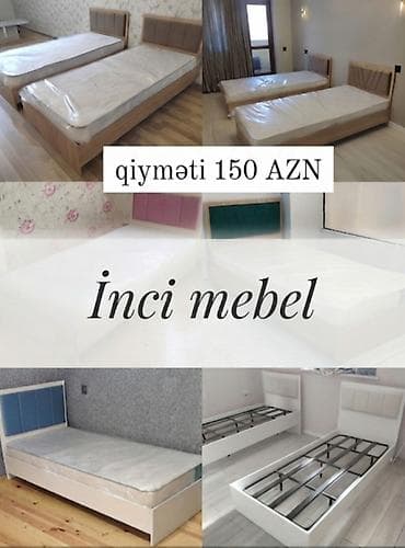 Yeni, Təknəfərlik çarpayı, Bazasız, Matras ilə, Siyirməsiz, Azərbaycan — 1