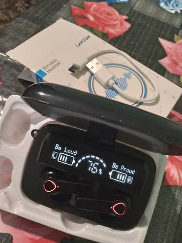 usb mikrafon: LANXUN Wireless Headset – tam simsiz TWS qulaqlıq dəsti — 2