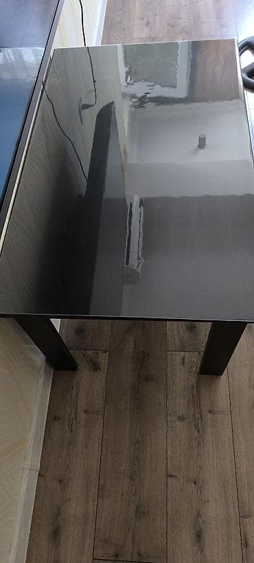 stul ofis: Qara jurnal masa - Rəng: tam qara - Material: möhkəm taxta/MDФ — 2