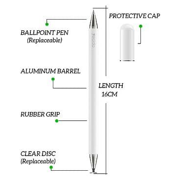 купить стилус: Kateqoriya: Stiluslar Yesido ST04 Stylus Pen – 2-si 1-də Qələm və — 3