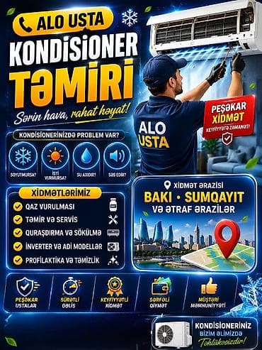 Xidmət: Hər növ kondisionerlərin təmiri və texniki xidməti Təsvir: - lalafo.az -da Xidmət: Hər növ kondisionerlərin təmiri və texniki xidməti Təsvir: -