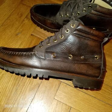 замшевые мужские ботинки: Məhsul: Kişi dəri botları - Material: təbii dəri üstlük, qalın rezin — 1