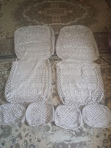 vaz 2107 salon: Əl işi toxuma avtomobil oturacaq üzləri dəsti - Material: möhkəm — 6