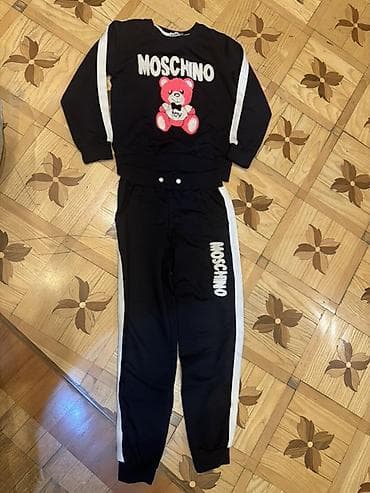Uşaq üçün iki hissəli idman dəsti – Moschino - Rəng: qara, ağ zolaqlı — 2