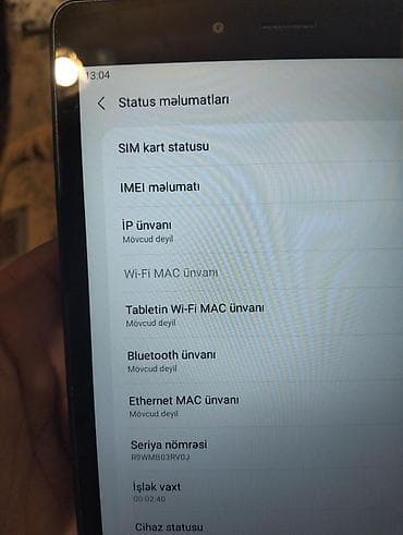 xiaomi modem 4a: Samsung Galaxy Tab A (2019) planşet Xüsusiyyətlər: - 8.0 düym TFT — 7