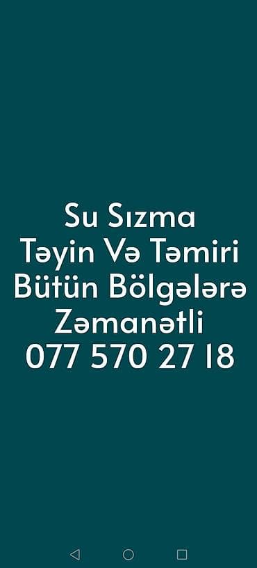 bakı qəbələ avtobus qiyməti: Su sızmalarının təyini və təmiri xidməti - Bina evləri, həyət evləri — 4