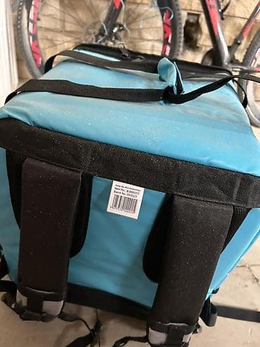 uber çantası: Wolt Partner termo çatdırılma çantası - Rəng: mavi (Wolt loqolu) - — 3