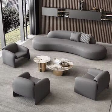 Müasir qonaq otağı dəsti – minimal dizayn və premium materiallar –