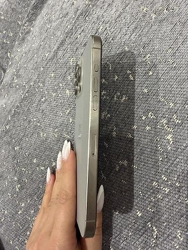 ucuz apple telefon: IPhone 15 Pro Max, Natural Titanium, Simsiz şarj — 4