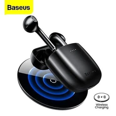 baseus qulaqciq: Yeni Simsiz (Bluetooth) Qulaqcıqlar, Baseus, rəng - Ağ — 2