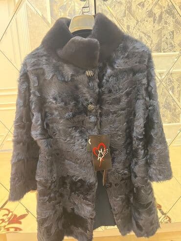 шуба норковая новая: Yeni karakul şuba. İtaliya brendidir. MalaMati. Tünd göy rəngdir — 3