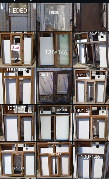 plastik şuşə: İşlənmiş İkiqat şüşə paketi Plastik pəncərə, Еni: 140 sm, Uzunluğu: 144 sm, Ödənişli quraşdırma — 8